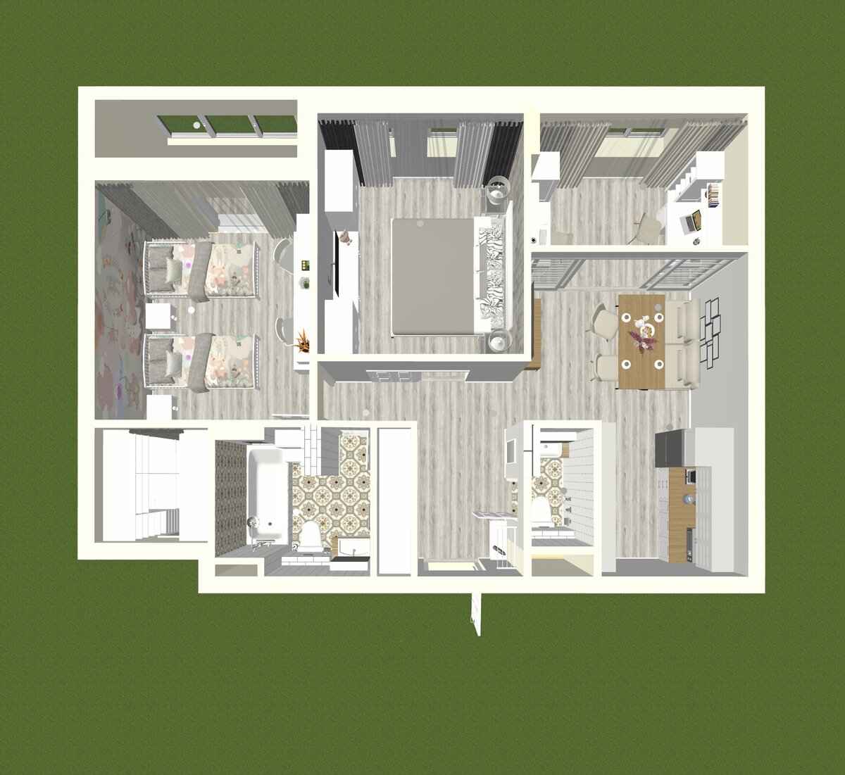 ЖК Скандинавия А101 квартира 60,5 м2