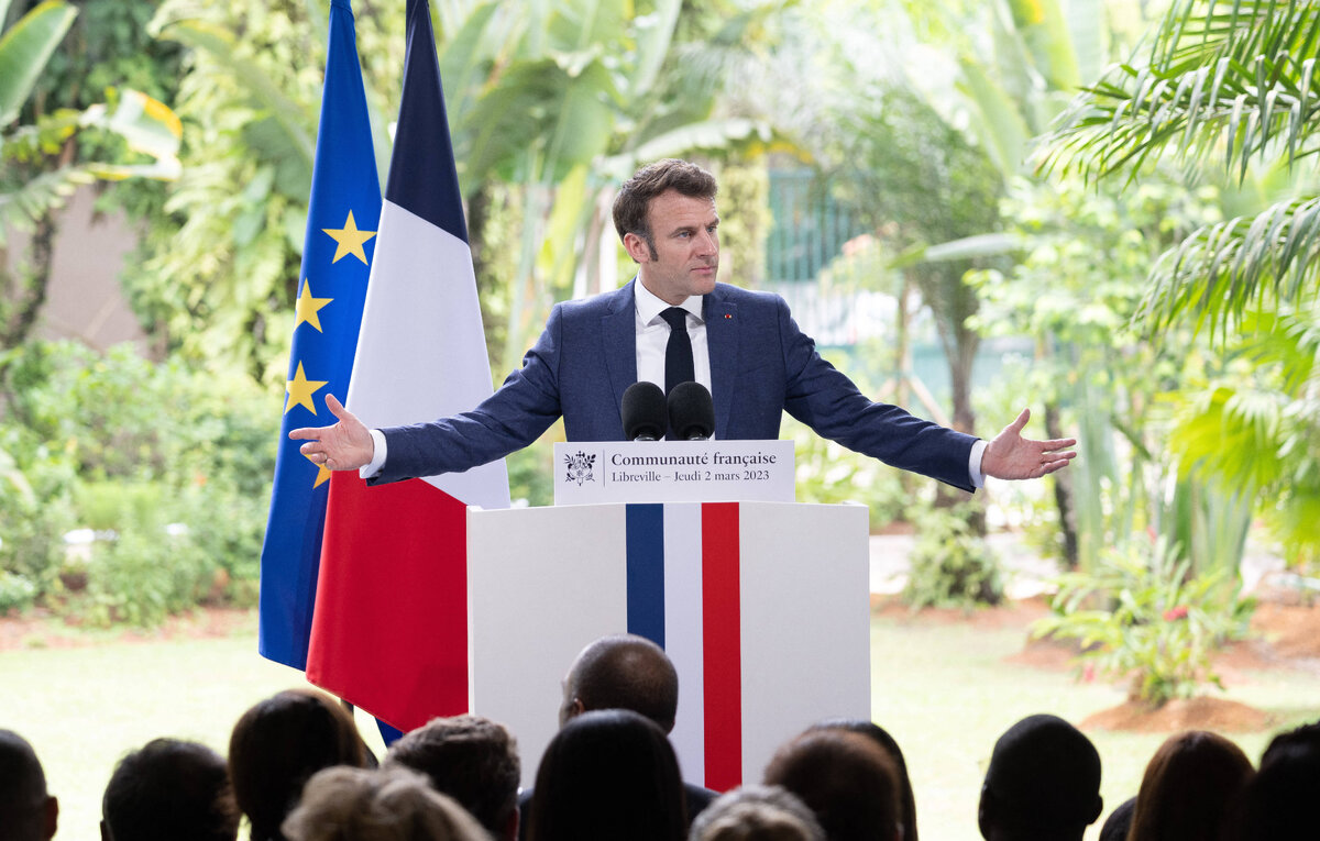    Президент Франции Эмманюэль Макрон  Witt Jacques/Pool/ABACA via Reuters Connect