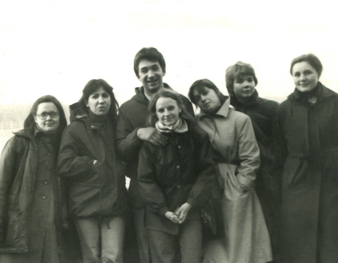 Маленький кусочек нашей группы. 1984 год. Фото с его стены ВК