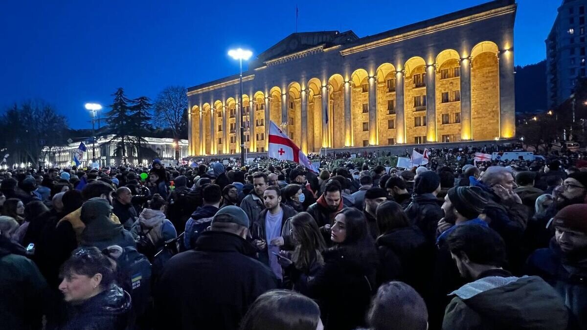    Масштабная акция протеста в Тбилиси© Sputnik