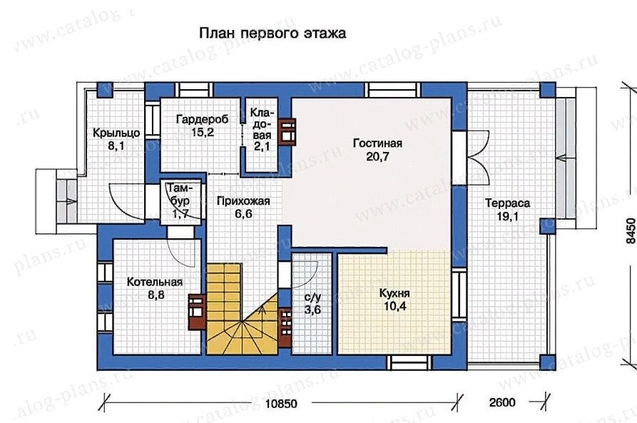 План первого этажа