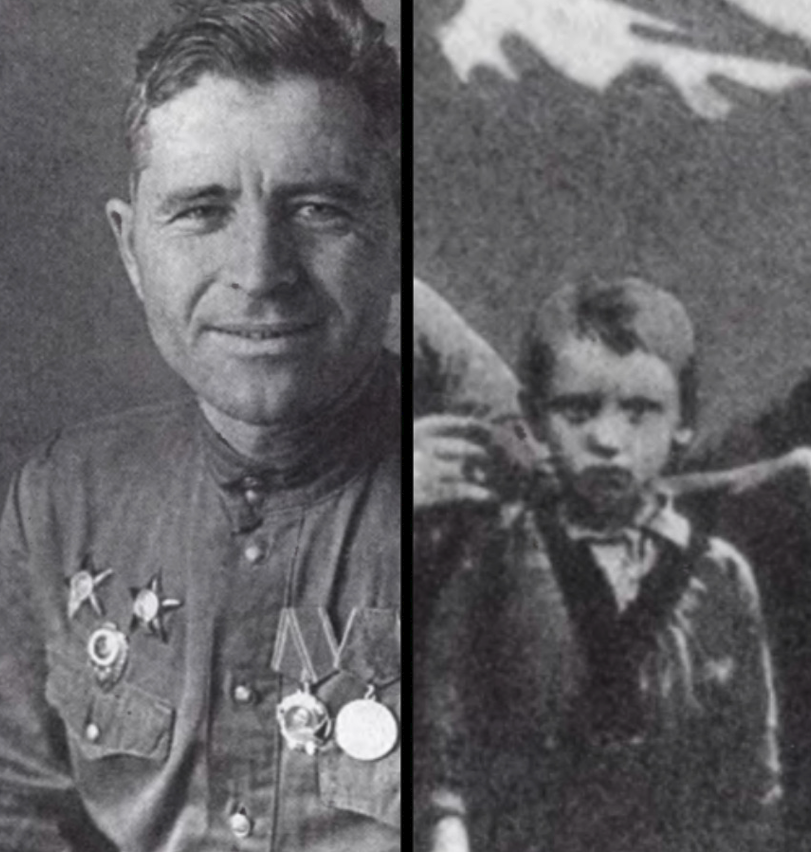 Сергей Андреевич Горбачев (слева) и сын его Михаил (справа) 