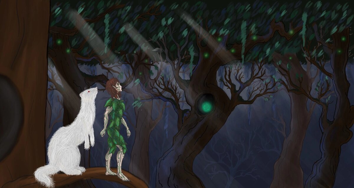 Живопись Ксении Шабалиной для нашей игры Forest Riders.