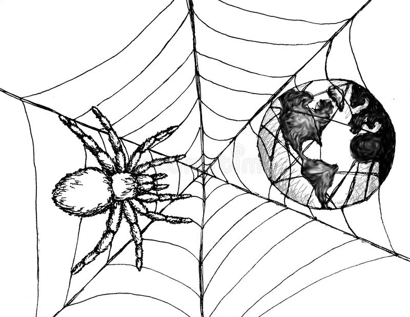 Всемирная паутина рисунок