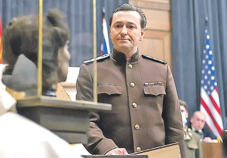 Сергей сыграл главного обвинителя от СССР Романа Руденко. Фото: кадр из фильма 
