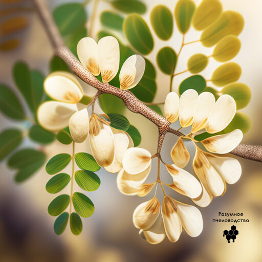 Белая акация— это листопадное дерево 