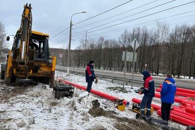    Специалисты «Мособлэнерго» в Кашире © Пресс-служба Министерства энергетики Московской области