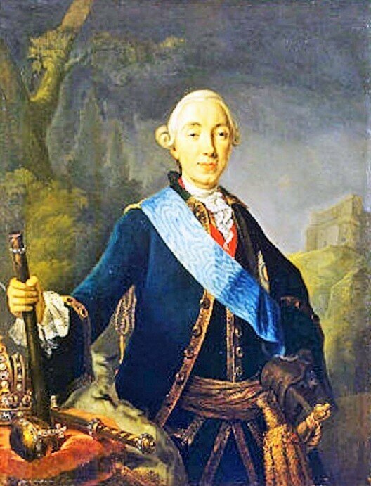 Л.К. Пфанцельт. Коронационный портрет императора Петра III. 1796 г. Павел всегда оставался очень хорошего мнения об отце, Петре III, часто вспоминал, что отец любил его и играл с ним в детстве.