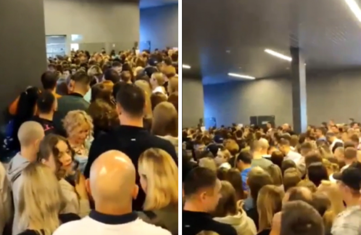    Опубликовано видео давки на концерте Басты в Новосибирске