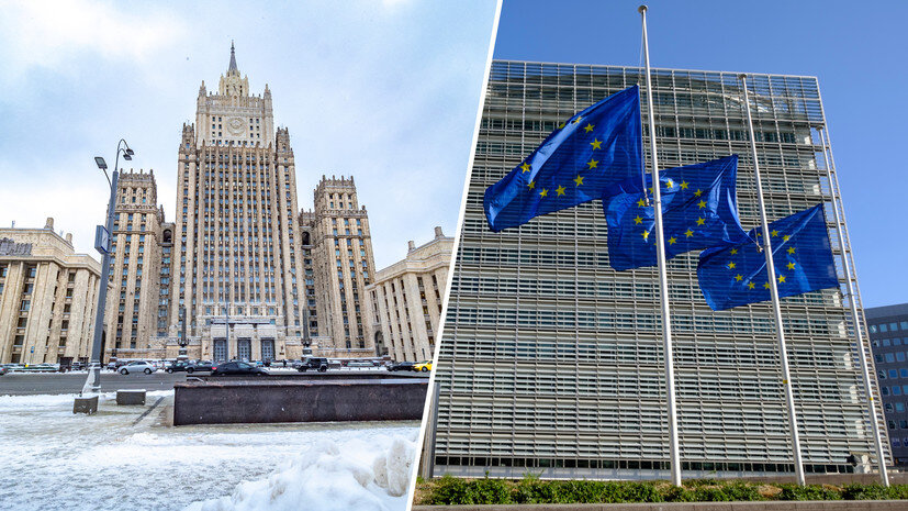     Здания МИД России и Еврокомиссии  Globallookpress.com/Gettyimages.ru