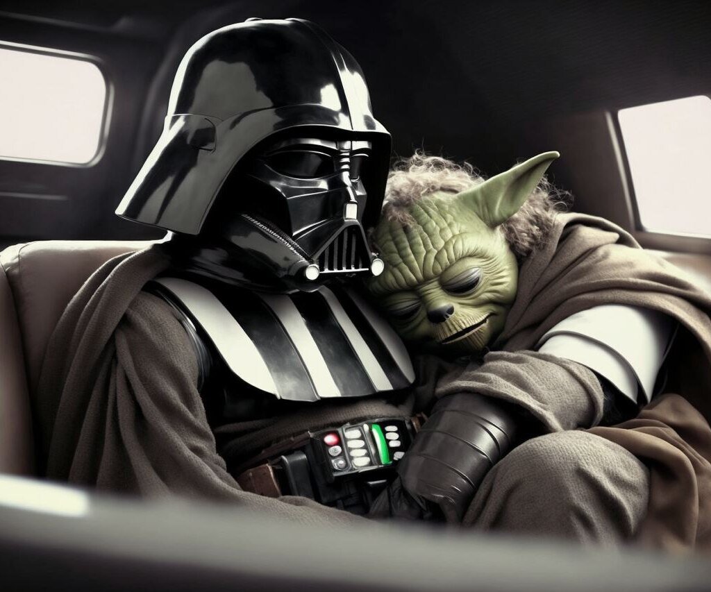     Если бы герои и злодеи подружились: нейросеть "помирила" персонажей "Звездных войн", "Гарри Поттера" и "Бэтмена"