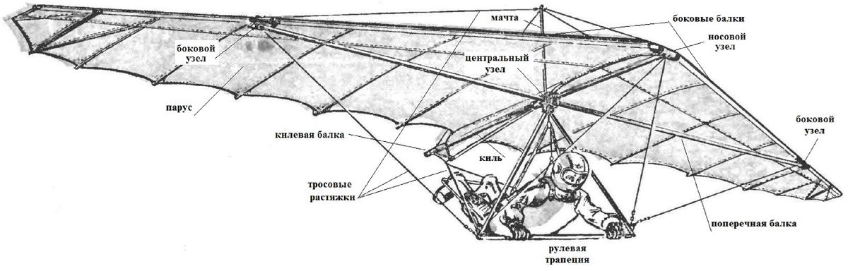 The forest чертеж дельтаплана