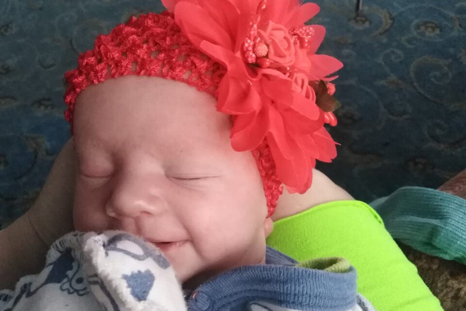     Малышка Оксана стала пятой в семье. Фото: Предоставлено родителями