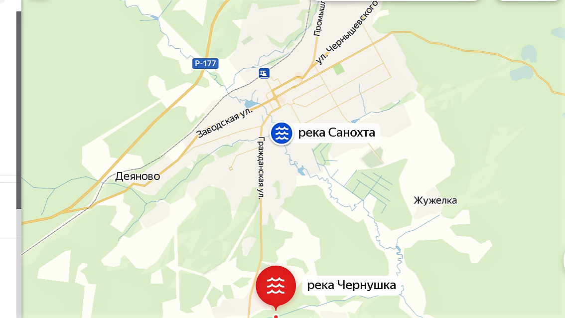 Карта семенова нижегородской