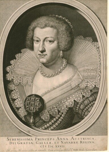 Хендрик (Гендрик)I Хондиус. Портрет французской королевы Анны Австрийской. 1627.