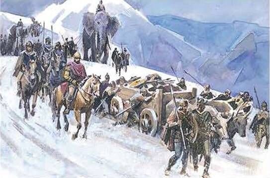 Войско ганнибала совершило переход через горы гималаи. Поход Ганнибала через Альпы. Армия Карфагена Ганнибал Альпы. Переход армии Ганнибала через Альпы. Поход Ганнибала через Альпы картина.
