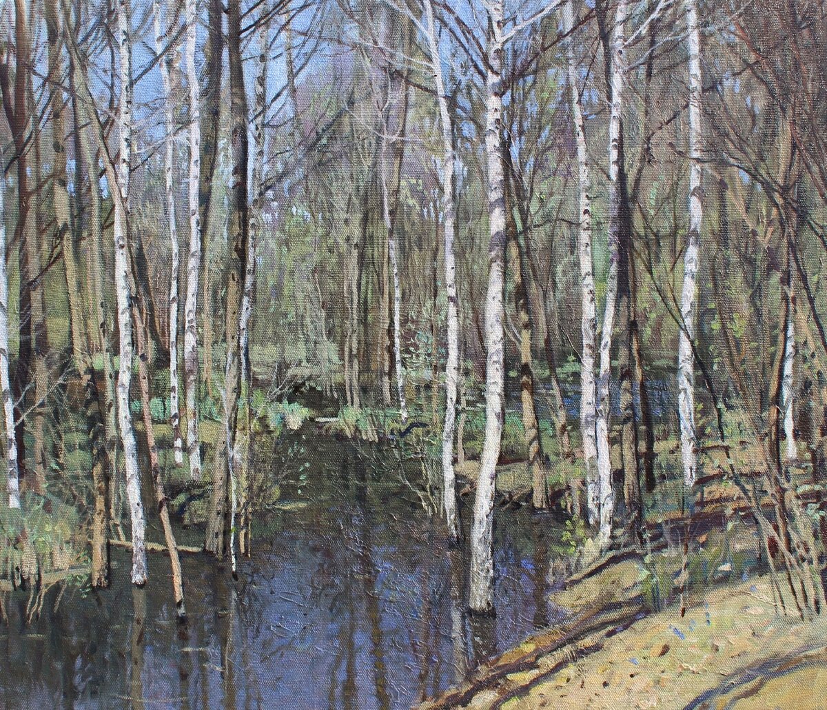 Первая зелень картина глебовича