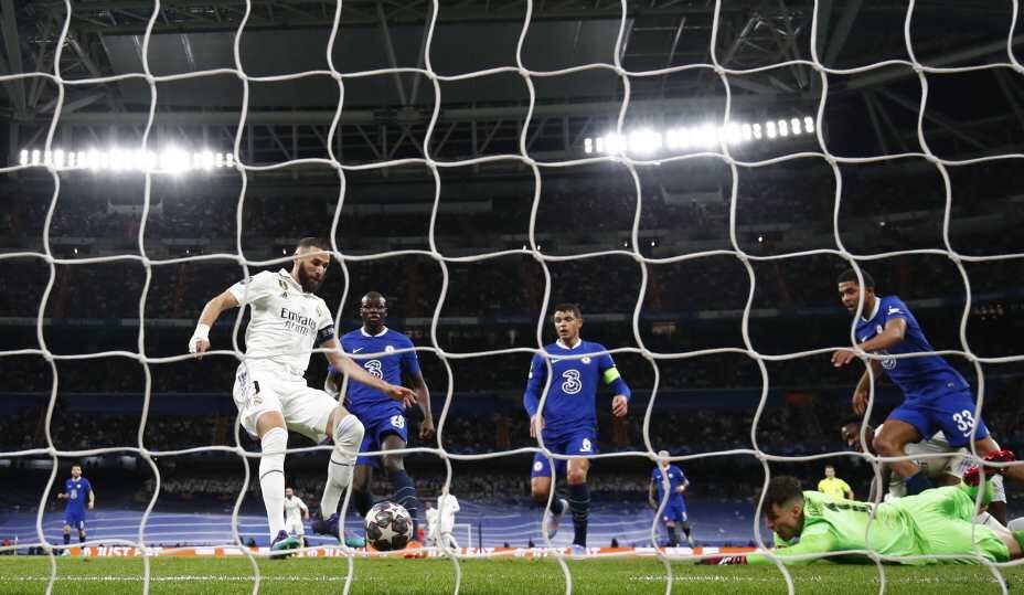    Карим Бензема забил свой 90-й гол в Лиге чемпионов. Reuters