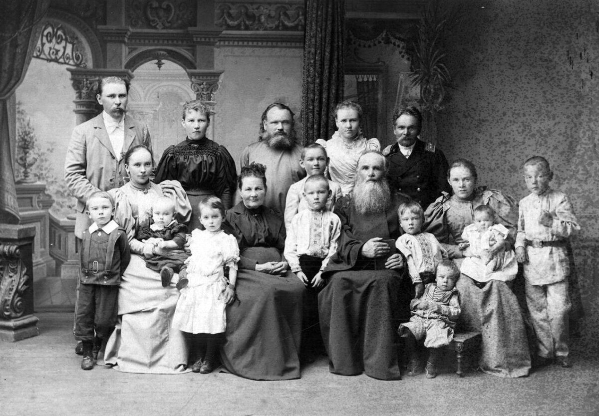 Фото семьи 19 века