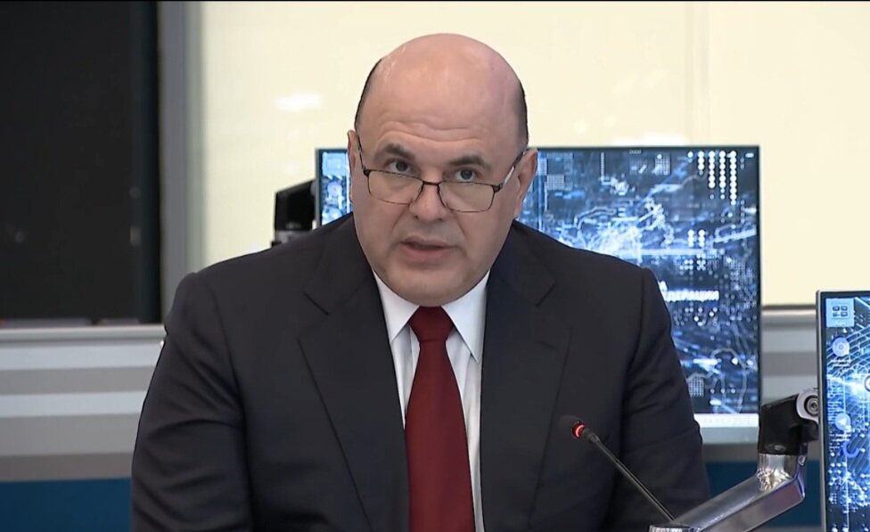 М. Мишустин, кадр из видеосюжета трансляции сессии с сайта Правительства