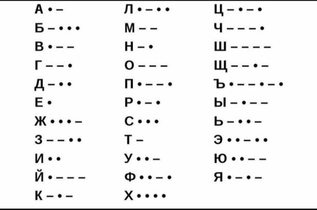 Азбука Морзе