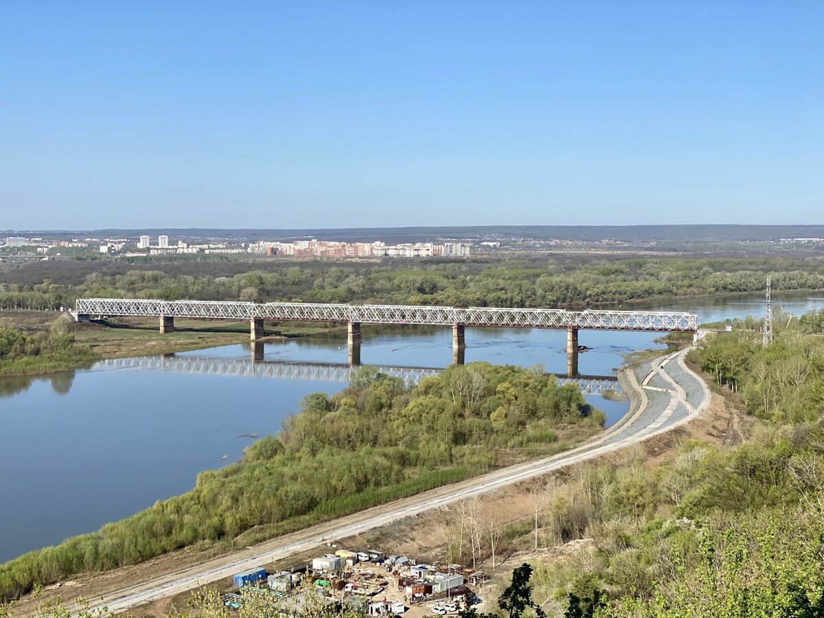 Ж/д мост Транссибирской магистрали через реку Белая