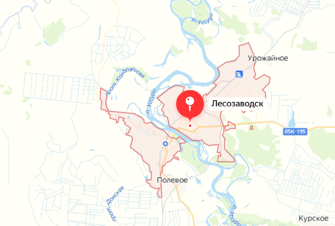 План города лесозаводска