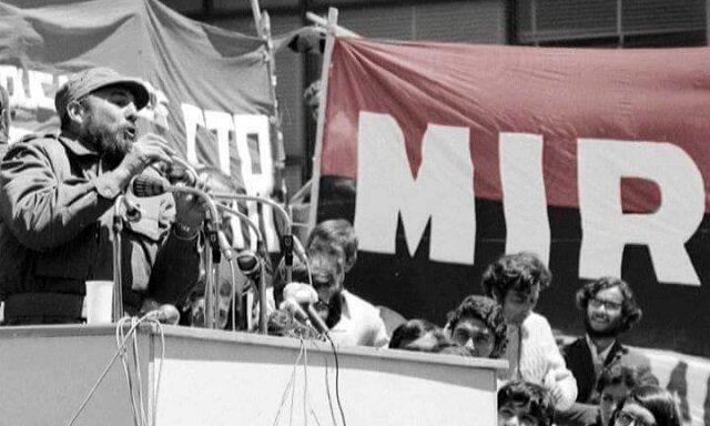 Фидель Кастро на митинге левых радикалов