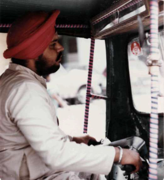 Моторикша. Сикх из штата Пенджаб