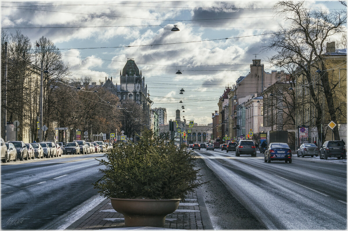 Санкт-Петербург. Вид на Измайловский проспект. Февраль 2019. | Владимир  Кононов | Дзен