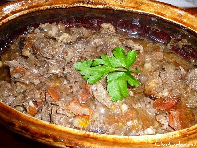 Мясное блюдо по охотничьему рецепту