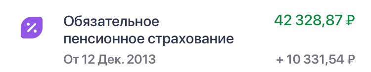 Состояние моей накопительной части пенсии с учетом дохода от действий НПФ.