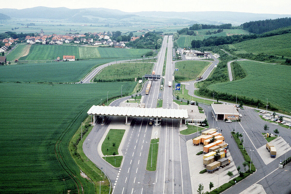 Пограничный автотранспортный терминал Херлесхаузен, 1985 год