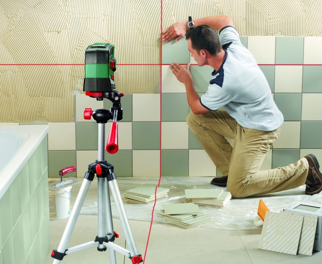 Укладка плитки в ванной комнате