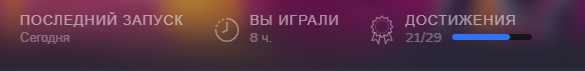 Наиграл всего 8 часов :(