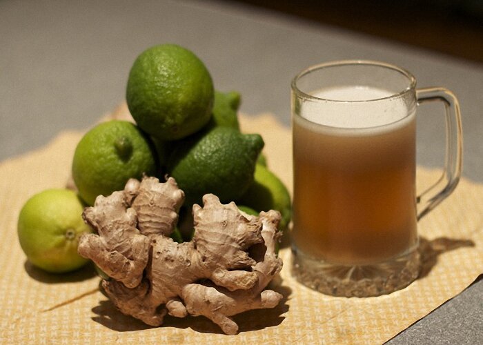 Приготовленное по классическому рецепту имбирное пиво является безалкогольным напитком, хотя встречаются сорта, содержание алкоголя в которых достигает 11%. Традиционный способ приготовления освежающего напитка - сбраживание смеси из тростникового сахара, имбиря и лимона. Пиво готовится очень быстро и уже через два дня вы сможете отведать этот удивительный напиток, который обладает не только удивительным вкусом, но и массой полезных свойств.