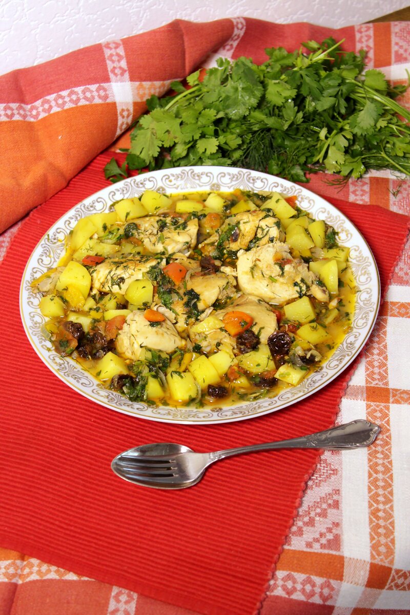 Бозартма из курицы (Азербайджанская кухня)