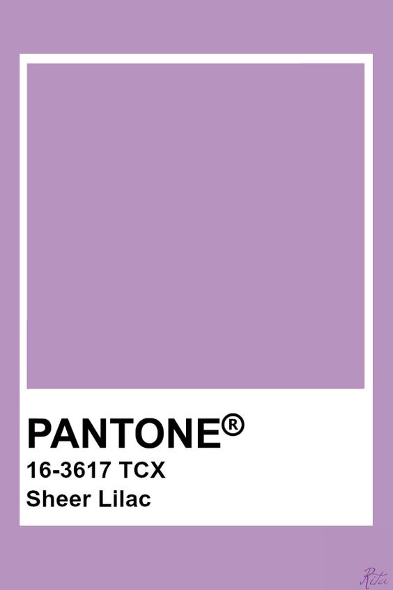 PANTON 16-3617 TCX Sheer Lilac.