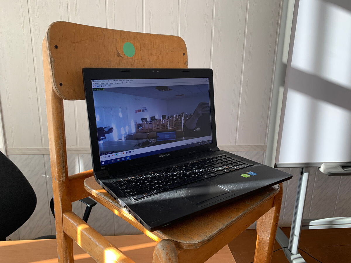 В поле зрения камеры должен войти весь класс