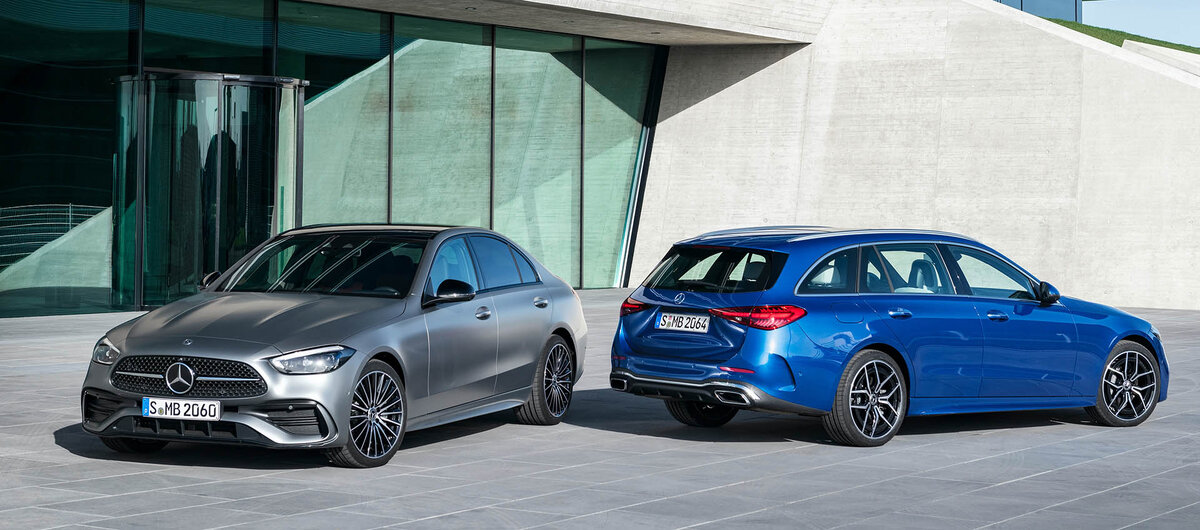 Новый C-Class стал на 65 мм длиннее предшественника, но ниже на 9 мм: 4751 × 1820 × 1438 мм. Колёсная база — 2865 мм. Источник: Mercedes-Benz
