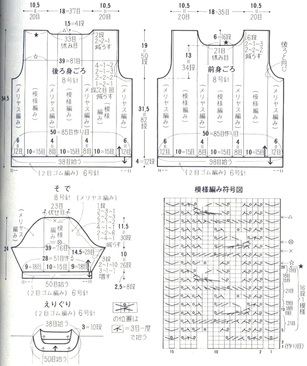 Для тех, кто любит вязать джемперы с листочками. Очаровательная ...
