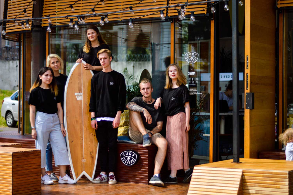 Кофейня «Surf Coffee» Казань. Кафе Surf Coffee Москва. Кофейня Surf Coffee СПБ.