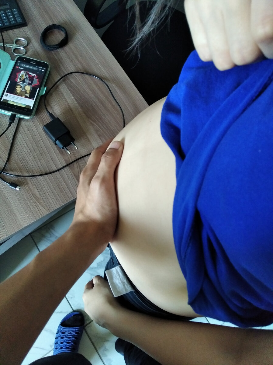 Оригинальность этого прекрасного животика:)