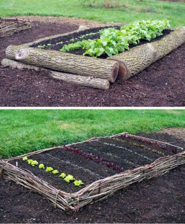 Ограждение грядок из бутылок. Как сделать грядки из подручного материала. Как сделать грядки из подручного материала. Красивые высокие грядки. Как сделать грядки из подручного материала.