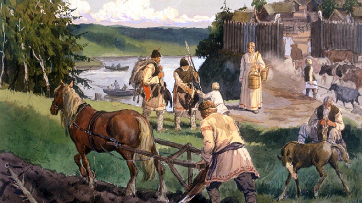 Посевная на Руси.