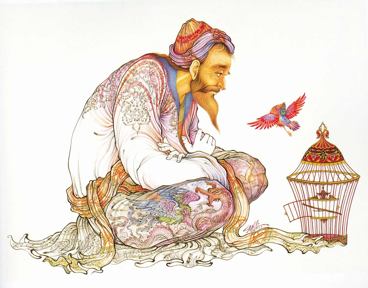 Мудрые пою. Суфийский мудрец. Восточный мудрец. Иллюстрации к сказкам Востока. Восточные сказки иллюстрации.