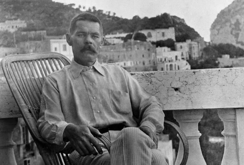 Максим Горький на Капри, Италия (иллюстрация из открытых источников)