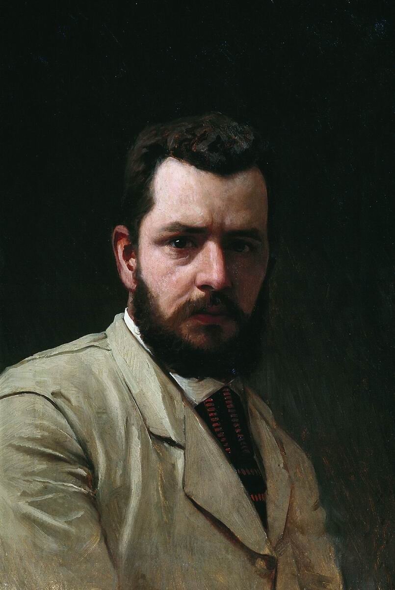 Автопортрет, П.А. Брюллов, 1880-е. Музей-усадьба художника Н.А. Ярошенко, Кисловодск.