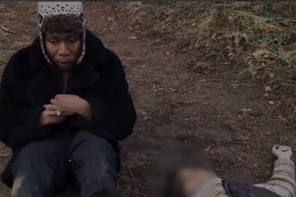     Пара из Нигерии хотела попасть нелегально в Литву. Фото: стоп-кадр видео ГПК.