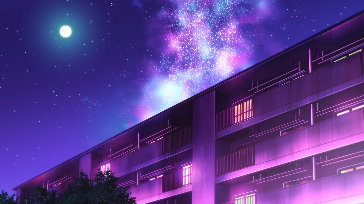 Потрясающая эстетика ночного города из аниме «Песнь ночных сов».